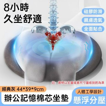 【佳美多】多功能 U 型中空護臀坐墊 高密度慢回彈記憶棉芯 分區承托骨盆尾椎 透氣親膚外布套｜上班族久辦公、產後術後專用減壓座墊不悶熱防壓瘡