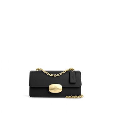 COACH  ELIZA FLAP CROSSBODY 23 純色不可拆卸肩帶 中號單肩斜跨包 斜背包 CP008(預購)~【 菲尼斯 國際精品 ★ 疊加現抵$2099 】