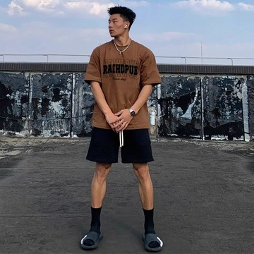 免運 純棉T恤 夏季男裝 100%純棉重磅 字母印花 短袖男 夏季新款 ins 潮牌百搭 美式街頭風 寬鬆T恤 1362