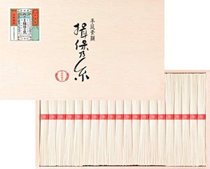 手延素麺 揖保乃糸 上級品 50G×20束 赤帯 そうめん 木箱 ギフト D-30 