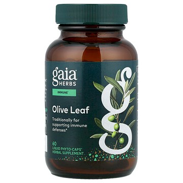 Gaia Herbs, 橄欖葉，60 粒液體 Phyto-Caps® 膠囊