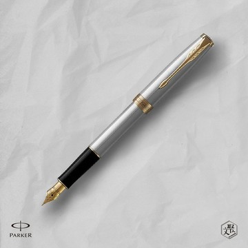 客製化刻字【PARKER 派克】卓爾系列 鋼桿金夾 F尖 鋼筆（原廠正貨）