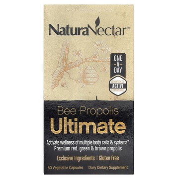 NaturaNectar, 蜂膠高級版，60粒素食膠囊