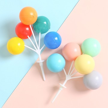 氣球串 插牌 五彩氣球 氣球 蛋糕插 生日蛋糕 慶生 派對 生日布置 蛋糕裝飾 party