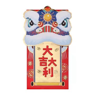 其他事務用品 (6入一組)2025新年虎年文創質感紅包 壓歲錢 利是 特色 有趣 可愛 金 高檔