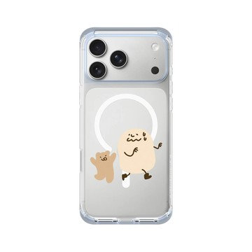 iPhone 17 Pro Max ClearX (MagSafe 兼容) 冰透藍 - 咻咻熊 XiuXiubear - 泥不要跑