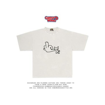 萬物All Nature 夏季新款趣味簡約創意涂鴉ins風T恤短袖tee學院風