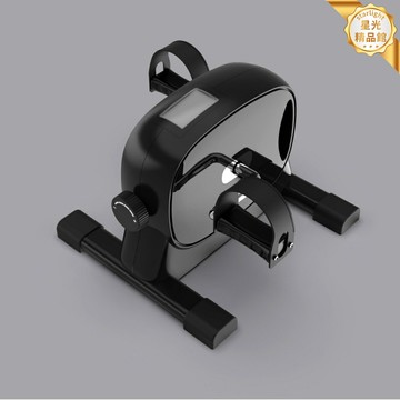 【老人家用】健身車 動感單車 運動健身 踏步機 橢圓機 上下肢訓練器 迷你靜音 黑色 居家康復訓練 坐式腳踏車