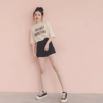 AJPEACE_蝦皮開站✨關注會員領券再折！_後拉鍊知性短褲 【19102056】韓系女裝 韓國女裝 短褲