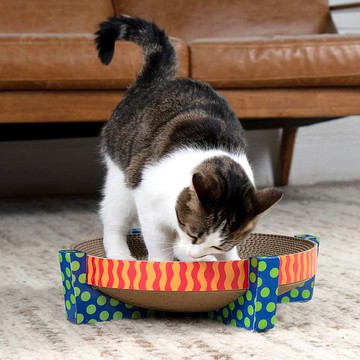 貓玩具 圓盤貓抓板 逗貓