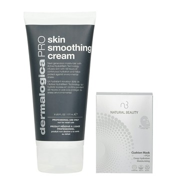 德卡 Dermalogica - Dermalogica 氨基酸潤面霜 (美容院裝)177ml X Natural Beauty r-PGA 超效保濕爆水氣墊面膜 (有效日期: 01/2026) 6x 20ml