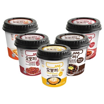 韓國 Yopokki 辣炒年糕即食杯(1杯裝) 甜辣味／起司味 款式可選【小三美日】 D400741