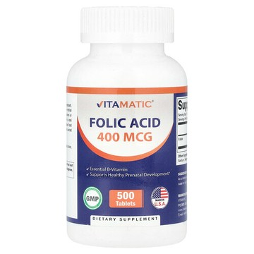 Vitamatic, 葉酸，400 微克，500 片