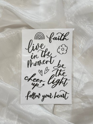 手寫轉印貼紙 款式1