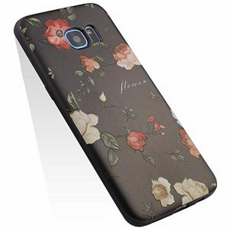 Galaxy S7 Edge ケース ギャラクシー S7 エッジ ケース かわいい 耐衝撃 Tpu ソフト 花柄 浮き彫り工芸 ストラップホール付き 軽 通販 Lineポイント最大1 0 Get Lineショッピング
