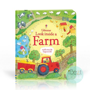 Usborne Look Inside a Farm | 外文 | 繪本 | 知識 | 動物 | 農場 | 翻翻 | 百科 |