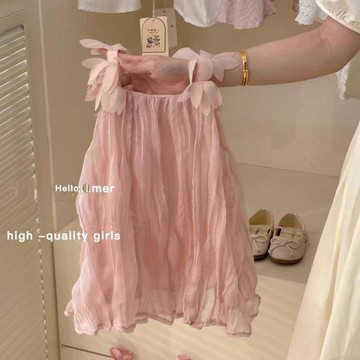 🎀biubiu童裝🎀女寶寶夏裝吊帶連衣裙夏季新款兒1童百搭裙子女2童韓版公主裙