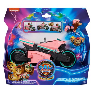 nickelodeon 汪汪隊立大功超級大電影2 變形救援車  1組  貝貝/莉柏蒂 粉色  39 x 25 x 10cm