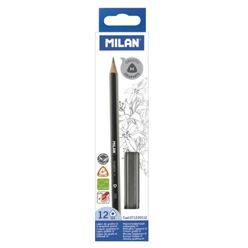 MILAN 經典三角鉛筆 H 12入  1盒