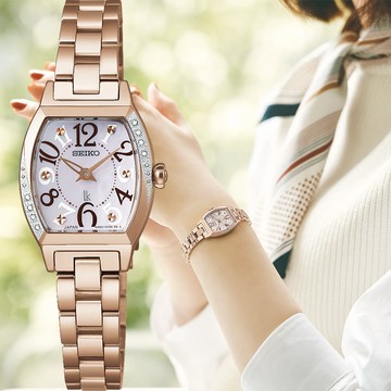 SEIKO 精工 LUKIA 幸運四葉草 酒桶型鑽石珍珠貝女錶-21mm(SSWA016J/4N30-01D0K)