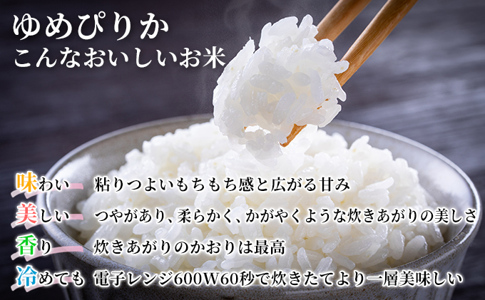 6ヵ月 定期便 北海道 伊達産 ゆめぴりか 2kg 精米