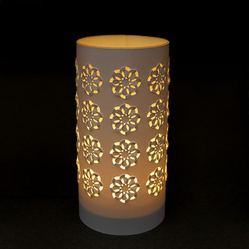 光影紙雕夜燈-花好月圓紙雕夜燈款