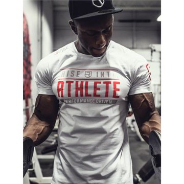 健身短袖男運動緊身衣男士半袖T恤衫彈力衣服吸汗肌肉訓練服上衣