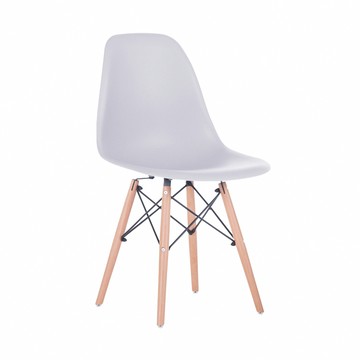 E-home EMS北歐經典造型餐椅 七色可選-白色