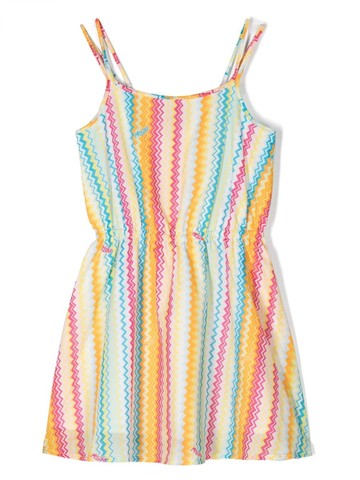 Missoni Kids - stripe-pattern dress - kids - Cotton/Cotton - 12 - Yellow