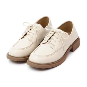 D+AF 通勤百搭可後踩低跟綁帶德比鞋