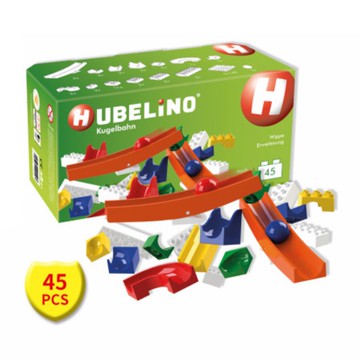 德國 HUBELiNO - 軌道式積木套件組合-45PCS(含翹翹板配件)