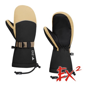 【EX2德國】兒童保暖滑雪手套『玄黑』868049 戶外 露營 登山 健行 休閒 時尚 出國 旅遊 保暖 禦寒 滑雪 手套