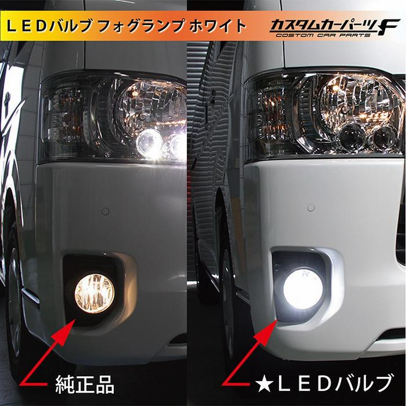 好きに H3 LED 100W ハイパワー フォグランプ 2個セット ホワイト ライト