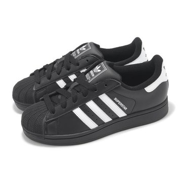 adidas 休閒鞋 Superstar II 男鞋 女鞋 黑 白 貝殼頭 三葉草 愛迪達 JI0079