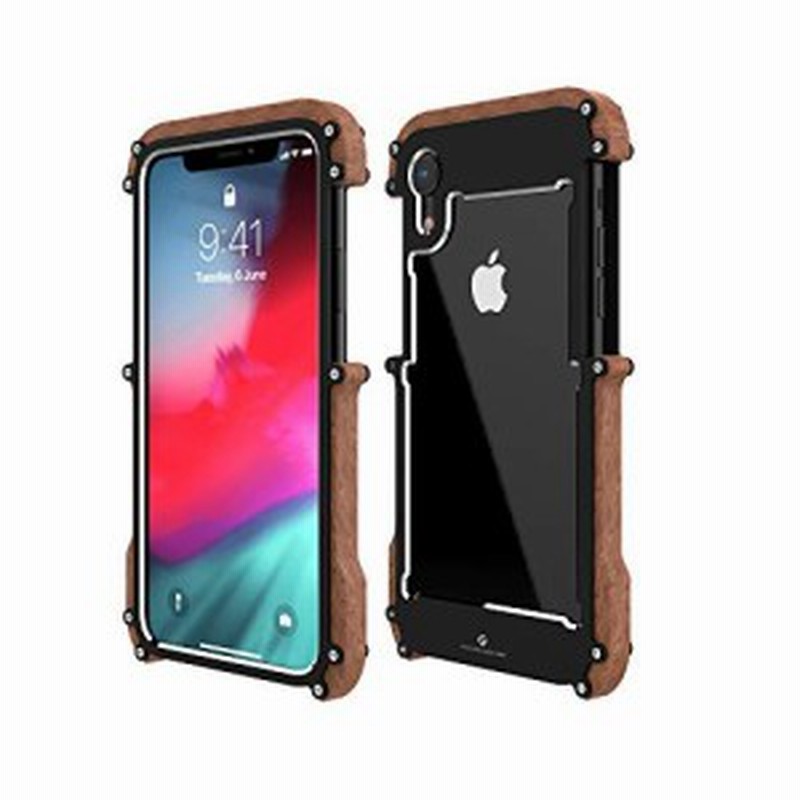 新品iphone Xr ウッドメタルフレームケース 落下保護 超薄型アルミメタルカバー保護ケース 耐 通販 Lineポイント最大1 0 Get Lineショッピング