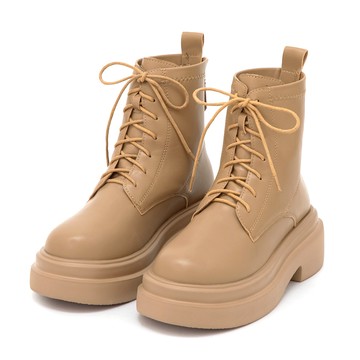 D+AF 偶像學園輕量厚底綁帶短靴