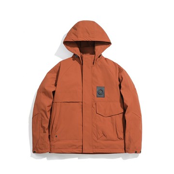 現貨+預購 工裝外套休閒夾克-寬鬆連帽拼接工裝棉衣男外套3色74iz72【獨家進口】【米蘭精品】