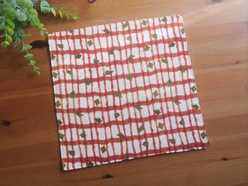 限量訂製款=日本二重紗手帕=秋意=紅棕(共3色)