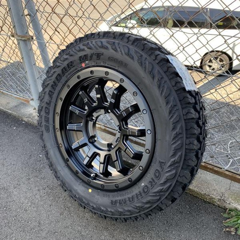 ジムニー JB64 JB23 JA11 新品 16インチタイヤホイールセット ヨコハマ ジオランダー M/T G003 175/80R16  185/85R16 マッドタイヤ 純正車高対応 | LINEショッピング