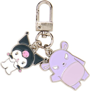 asdfkitty*三麗鷗 好朋友 造型鑰匙圈 吊飾 掛飾-庫洛米+巴庫-日本正版