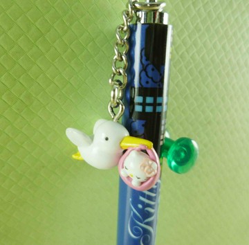 【震撼精品百貨】Hello Kitty 凱蒂貓 KITTY限定版原子筆-送子鳥(粉) 震撼日式精品百貨