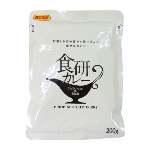 送料無料メール便レトルトカレー 食研カレー 7612 晩餐館 焼肉のたれでお馴染み日本食研 業務用 200ｇｘ４食セット 卸 ポイント消化