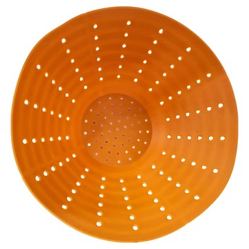 SHIMOYAMA 矽膠碗狀濾網 橙色  18 x 7.5cm  1個