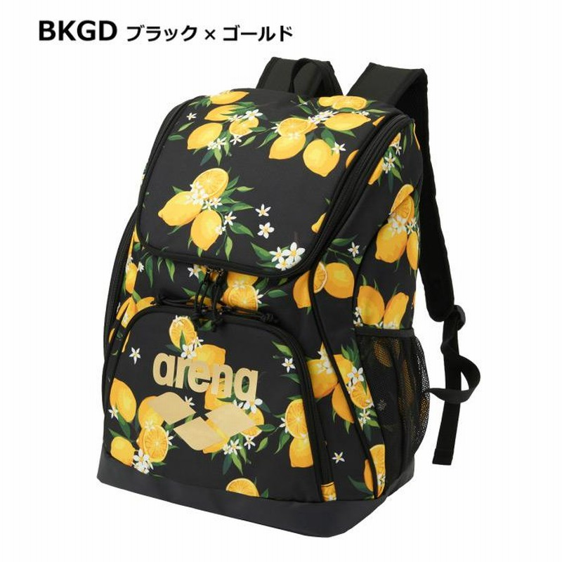 アリーナ 水泳 バックパック 総柄 35L 2024〜25年秋冬モデル