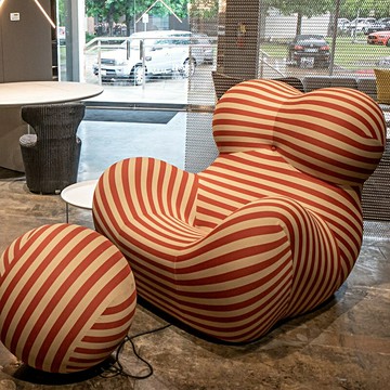 媽媽的懷抱設計師原創繡球椅北歐懶人躺椅意式輕奢臥室異形沙發椅