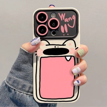 臺灣/✨iphone17手機殼  手機殼 /張嘴小狗17蘋果iPhone15高顏值16全包13潮款12卡通11pro