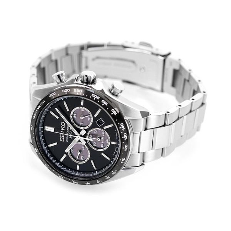 超美品 SEIKO クロノグラフ ブラックSBPY167 セイコー セレクション Sシリーズ SBPY167 メンズ ソーラー