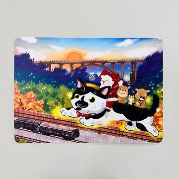 插畫明信片-聖誕老人遊台灣系列/猴桐貓村