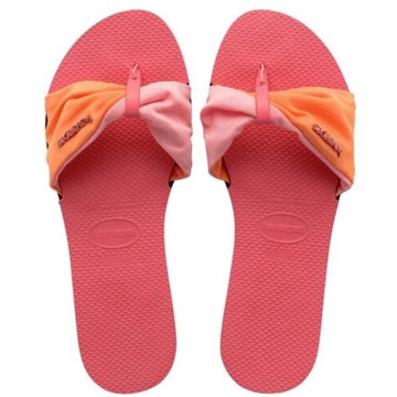 havaianas 哈瓦士 巴西人字拖 女款 You st trop col 粉底橘粉帶 涼鞋 拖鞋 夾腳拖＊夏日微風＊