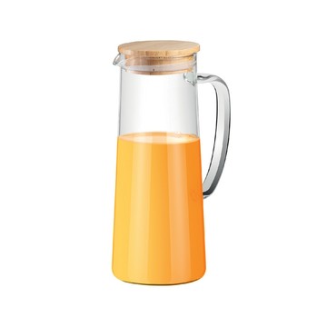 TESCOMA 歐洲 Online竹蓋密封耐熱玻璃水瓶(1L) / 水壺 可機洗 洗碗機可洗